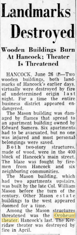 Orpheum Theatre - 26 Jun 1959
